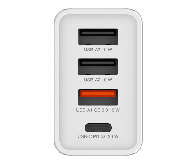 VERBATIM Ładowarka sieciowa USB-C PD 20W USB-A QC 3.0 2xUSB-A 10W 49701 - 1236514 - zdjęcie 3